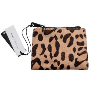 NWT Aimee Kestenberg Hamilton Bifold Wallet Jungle Leopard Haircalf Purse $78